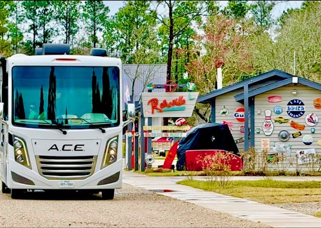 Ace camper at retroville RV Park